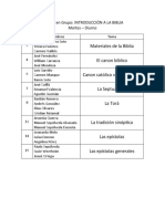 Grupos Biblia Martes