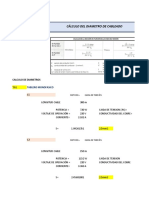 Calculo Diametro Cableado