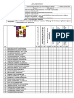 Lista de Cotejos