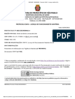 SEI - PMSP - 082330453 - Protocolo CMVS - Licença Sanitária (PJ)