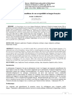 L’Emprunt Et Les Conditions de Son Acceptabilité en Langue Française