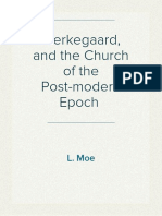 Kierkegaard, Post-Modernism, and The Church of The Post-Modern Epoch by Logun Moe