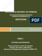 GEOTECNIA - Tema 7 - ESTUDIOS GEOTÉCNICOS