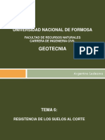 GEOTECNIA - Tema 6 - RESISTENCIA DE LOS SUELOS AL CORTE