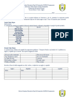 Examen Tercer Bloque Ingles Segundo