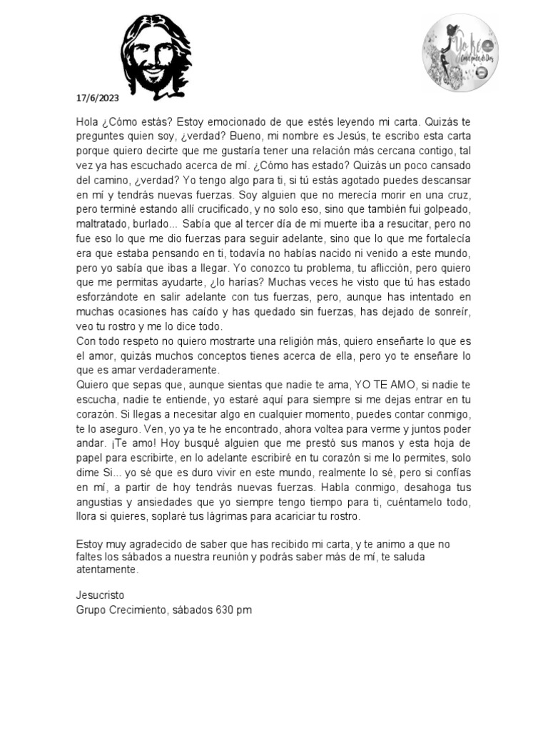 Carta de Jesus PDF