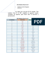 6, Trabajo Terminado de Ingles de Números