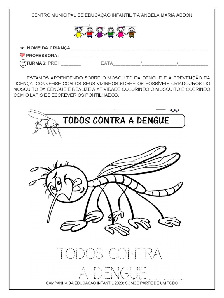 ATIVIDADE DENGUE março | PDF