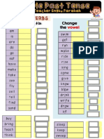 Simple Past Tense (Regular-Irregular Verbs) Worksheet