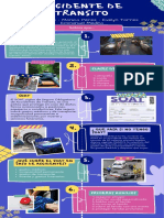 Infografia de Proceso Ilustrada Llamativa Retro Azul Rosa