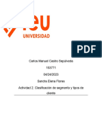 Actividad 2. Clasificación de Segmento y Tipos de Cliente