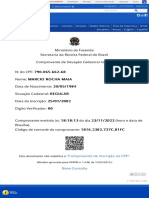 Comprovante de Situação Cadastral No CPF