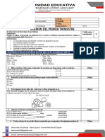 Examen Lengua - Primer Trimestre