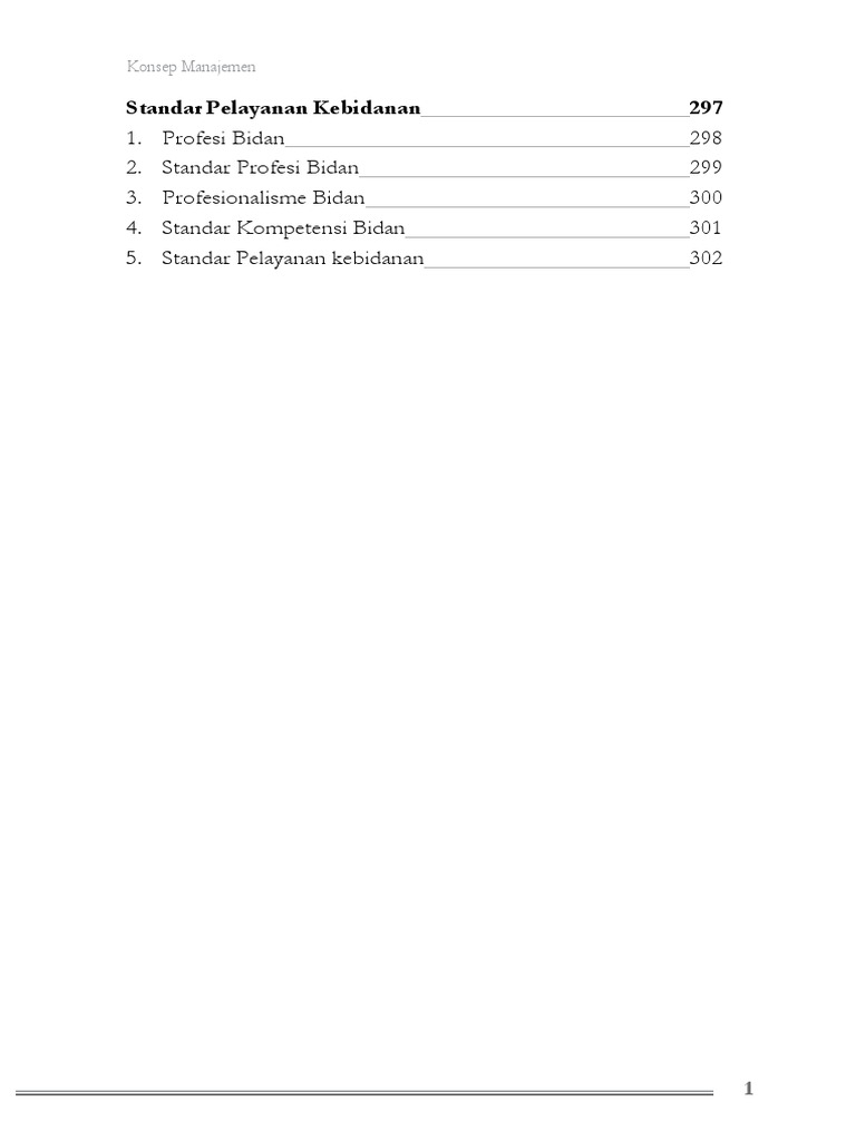 STANDAR PELAYANAN KEBIDANAN-dikonversi | PDF | Pengembangan Diri ...
