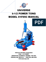 MANUAL - Power Tong Model 01F05C - March 29, 2019