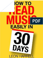 How To Read Music Easily in 30 Days by Leon Harrell Harrell Leon