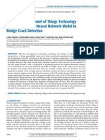 Application of Internet of Things Technology and Convolutional Neural Network Model in Bridge Crack Detection