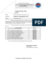 Conduct of Pregnancy Test 210222