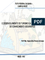 Ponto 6 - O Desenvolvimento Do Turismo e A Contribuição Do Conhecimento Geográfico - Prof Nay Perazzo