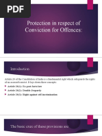 Protection in Respect of Conviction For Offences