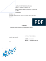 Tarea de Derecho Penal 26 de Septiembre