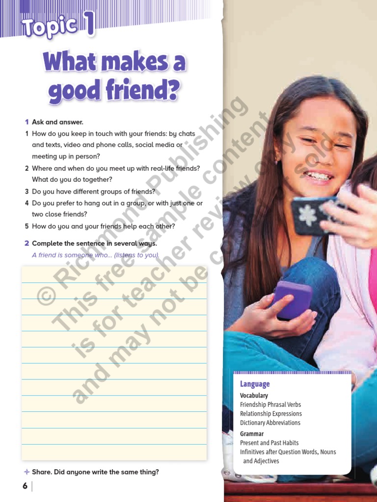 Compass 6 Language Log PDF Adjective Noun