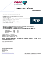 Certificado Médico: Argentina Segunda Transversal