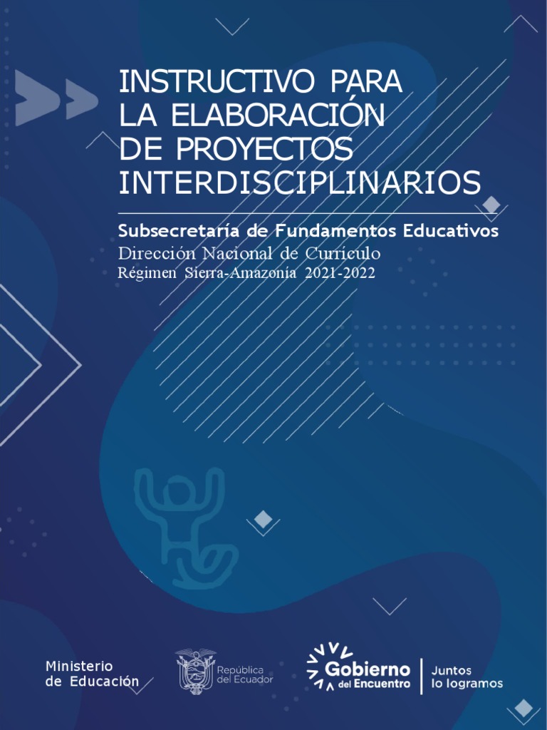 Instructivo para Elaboracion de Proyectos Interdisciplinarios 2021 2022 ...