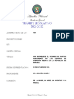 Asamblea Nacional: Trámite Legislativo 2021-2022