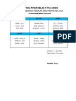 Jadwal Piket Kelas X TKJ Axioo