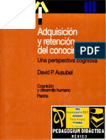 Adquisición y Retención Del Conocimiento. Una Perspectiva Cognitiva