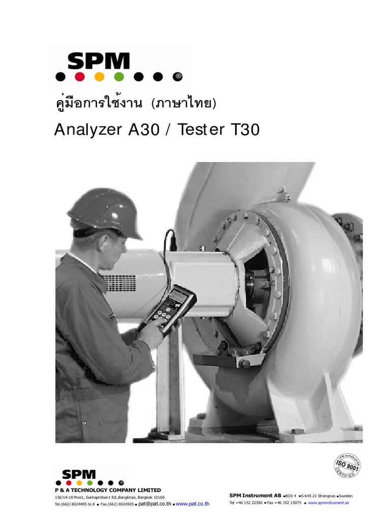 SPM T30 Machine Condition Tester Guide | PDF | Electrical Engineering ...