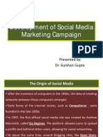 Development of Social Media Marketing Campaign