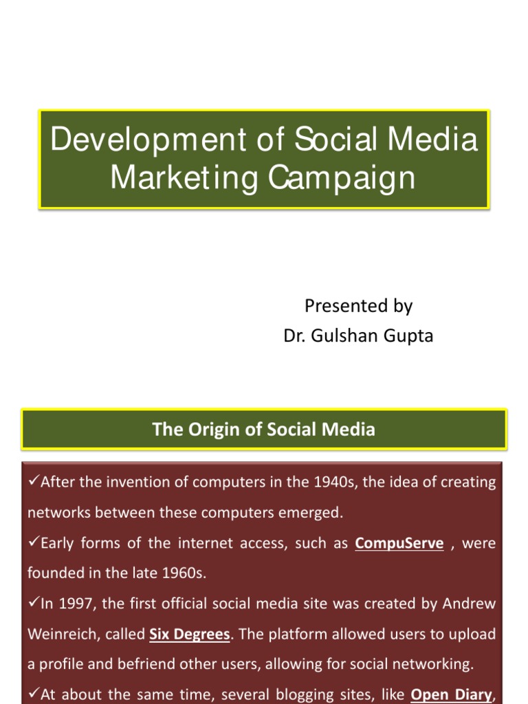 Development of Social Media Marketing Campaign | PDF | Popular Culture ...