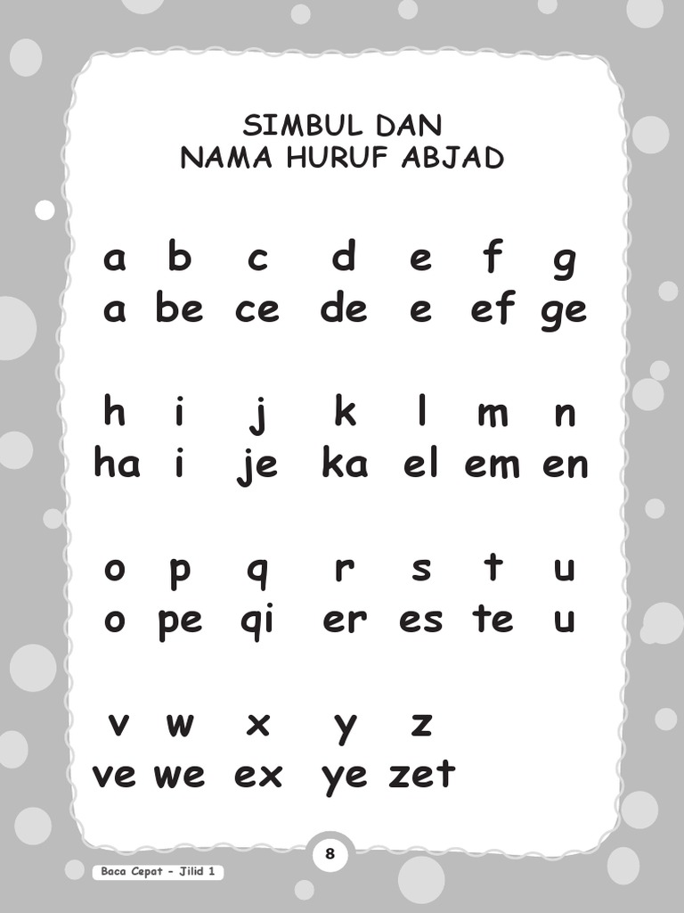 Buku Baca Cepat Jilid 1-6-9-30 | PDF