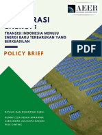 Policy Brief Energi Transisi Indonesia Menuju Energi Baru Terbarukan Yang Berkeadilan Id