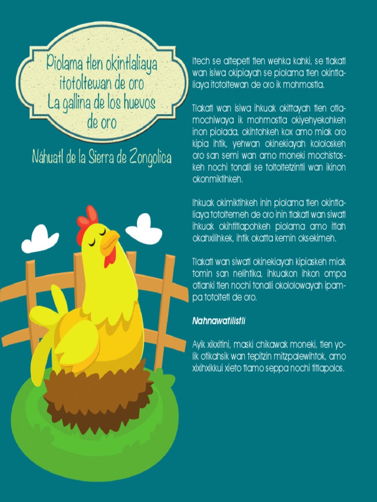 La Gallina De Los Huevos De Oro 091344 Pdf