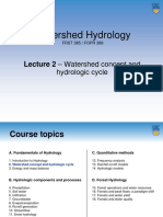 Lecture 02 Watershed Hydrologic Cycle