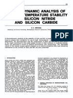 Thermodynamic Analysis of The High-Temperature Stability of and Silicon Silicon Nitride Carbide