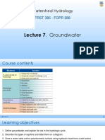 Lecture 07 Groundwater