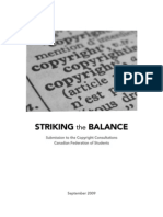 CFS (2009) Striking the Balance