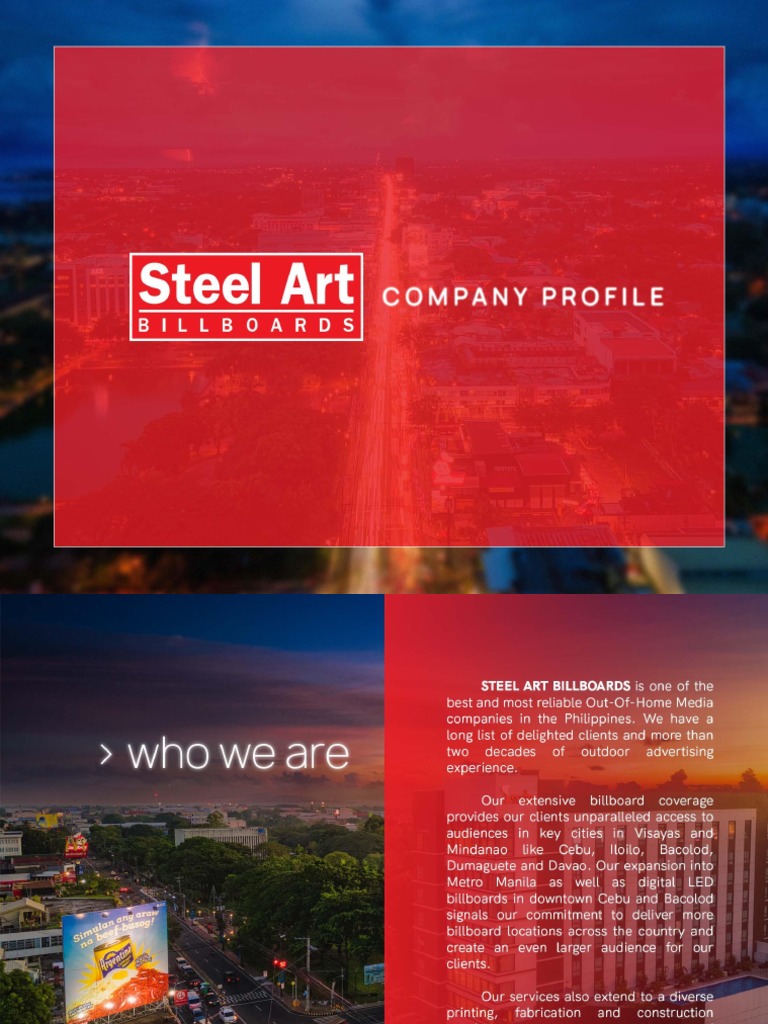Steel Art Billboards Company Profile Billboards PDF