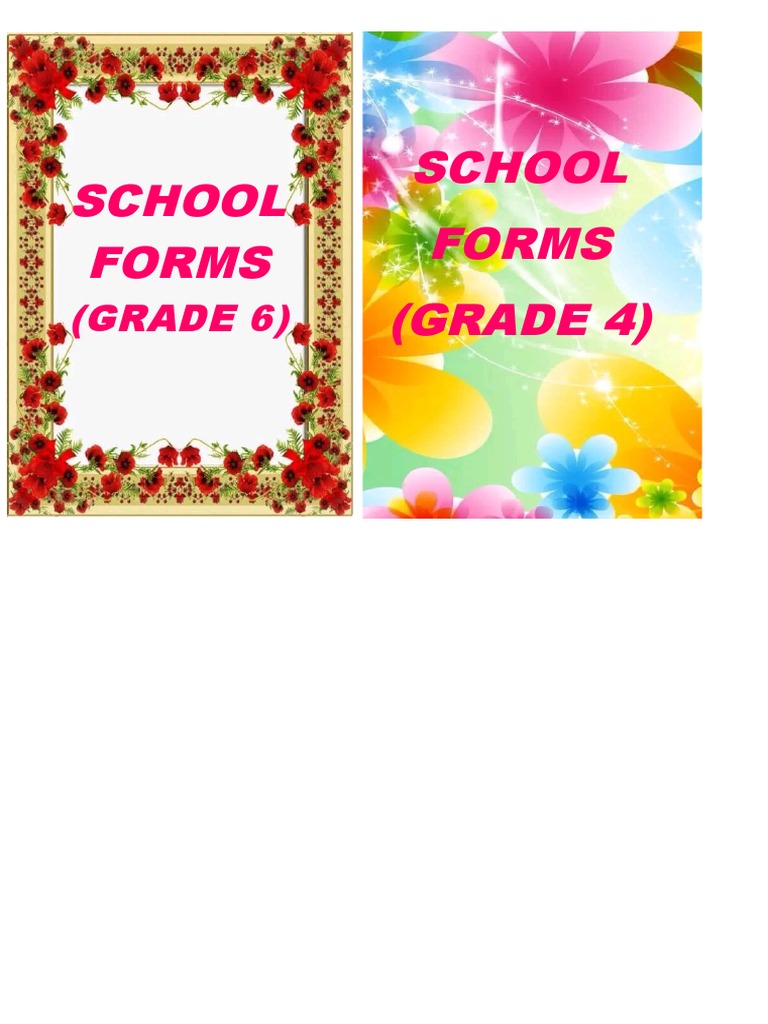 School Forms School Forms (GRADE 4) PDF