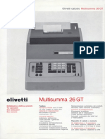 Olivetti Multisumma 26 GT