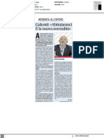 Galeotti: abituiamoci, è la nuova normalità - Il Corriere Adriatico del 18 luglio 2023