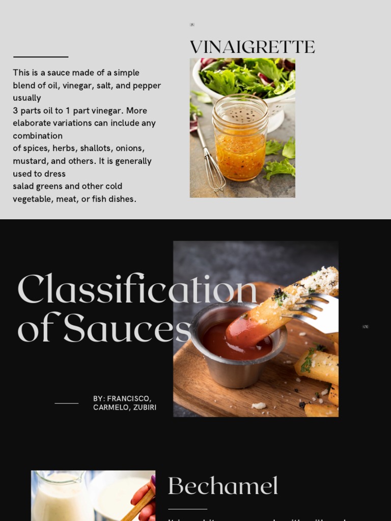 Classification of Sauces PDF