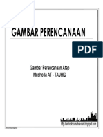 Gambar Perencanaan Atap Musholla AT - TAUHID