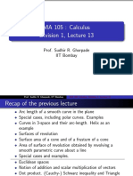 MA 105: Calculus Division 1, Lecture 13: Prof. Sudhir R. Ghorpade IIT Bombay