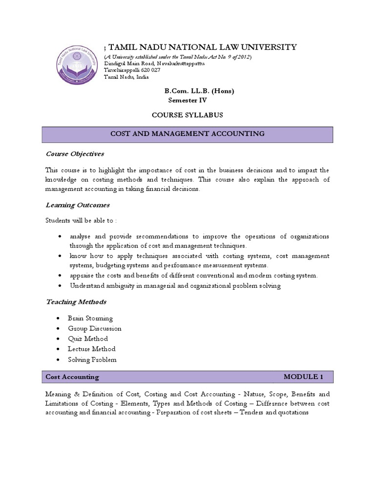 Cost & Management Accounting | PDF | Inventory | Cost Accounting