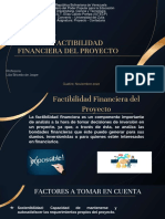 Presentación Factibilidad Financiera Del Proyecto